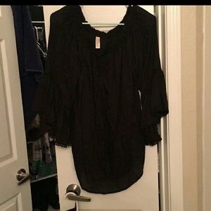Black Elan Boho Top